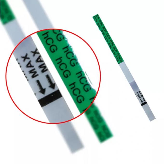 Δείγμα HCG ένα συσκευή 1 ούρων εξαρτήσεων λουρίδων δοκιμής λουρίδων IVD εγγράφου δοκιμής εγκυμοσύνης βημάτων
