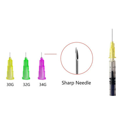 Καλή τιμή Πύλες ομορφιάς 34G 1.5MM 1.2MM ιατρική μικροπολλαπλή βελόνα για ένεση σε απευθείας σύνδεση