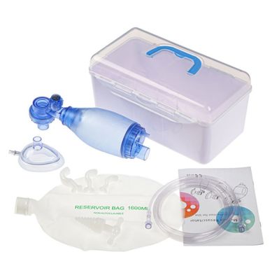 Καλή τιμή Σετ Αμπού Σάκου (Ambu Bag) από PVC Ιατρικής Χρήσης με Μάσκα, Σωλήνα Οξυγόνου και Κιτ Αεραγωγού, Διαθέσιμο σε Μεγέθη S/M/L σε απευθείας σύνδεση