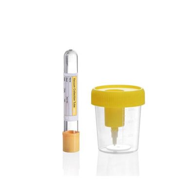 Καλή τιμή Disposable Urine Cup with Needle Vacuum Urine Specimen Collection Cup 60ml 90ml 100ml 120ml with Needle σε απευθείας σύνδεση