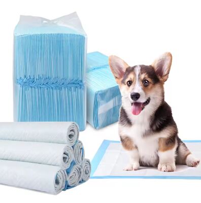 Καλή τιμή 5-Ply Super Absorbent Pet Training Pad - Εμπορικό Πλειστηριασμό High Absorbency Puppy Pee Pad με SAP & Leak-Proof PE Backsheet σε απευθείας σύνδεση