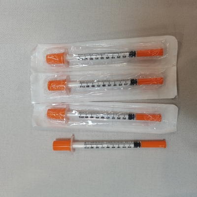 Καλή τιμή 1ml σύριγγα εγχύσεων ινσουλίνης με σταθερές ομόκεντρες 100 μονάδες βελόνων ή 40 μονάδες σε απευθείας σύνδεση